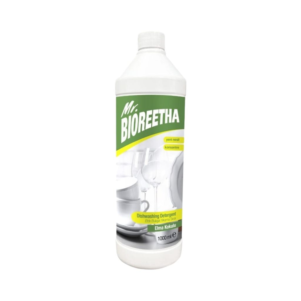 Bioreetha bulaşık elde yıkama sıvısı bor ve reetha (sabun cevizi) ile güçlendirilmiştir. Bulaşıkların üzerindeki yağlı ve kirli maddelerin kolayca çözülmesini sağlar.